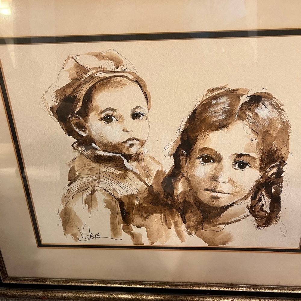 ORIGINAL SIGNED ART by RENOWN ARTIST, MARY VICKERS